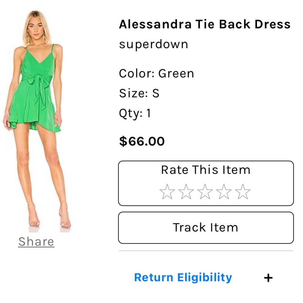 Revolve - Superdown Alessandra tie back dress